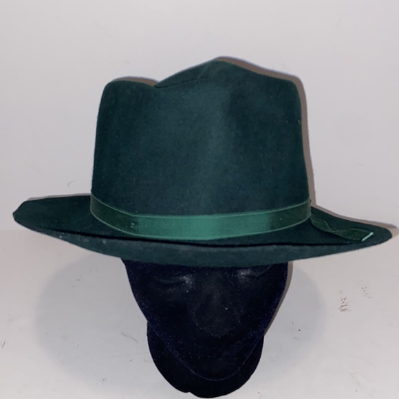 Vintage Bak-Pakker Green Wool felt outdoor hat Mens Large Flawed - Picture 5 of 13